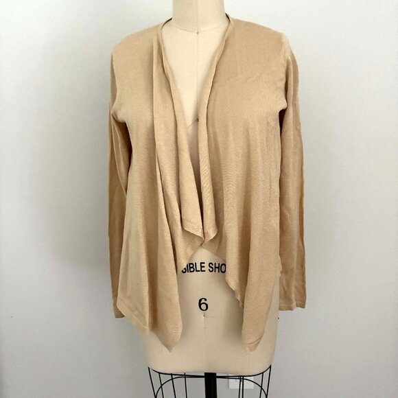 Lilly Pulitzer Women's Open Front Cardigan Gold Metallic Tan Size XS - Picture 1 of 5